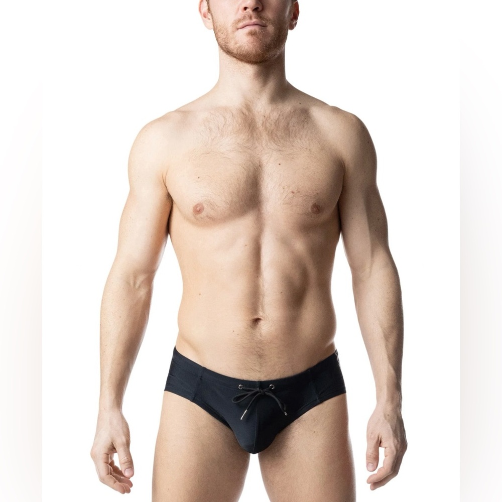 Nasty Pig Black Chromium Bikini Swim Briefs. Size Large